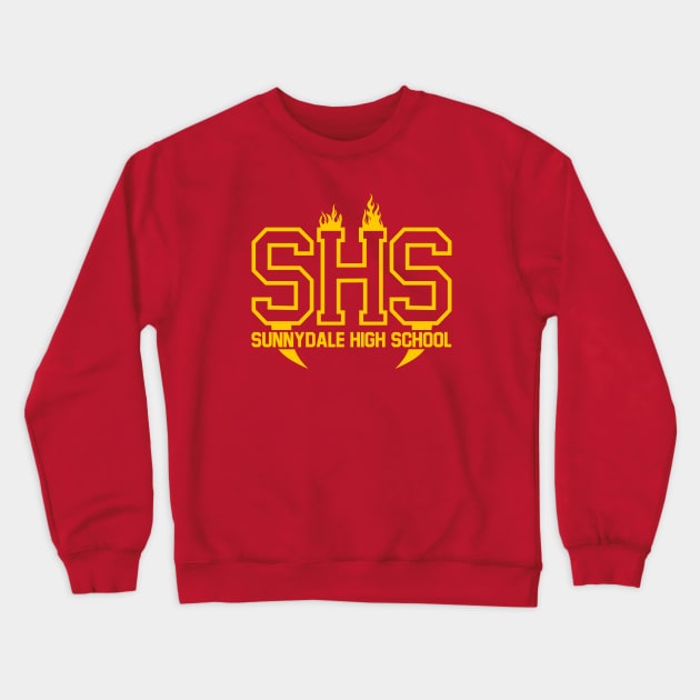 sunnydale high school Crewneck Sweatshirt by anamarioline